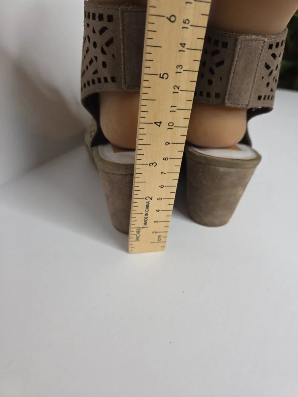 Dolce Vita Lara Perforated Lace Up Wedge Bootie, Size 9